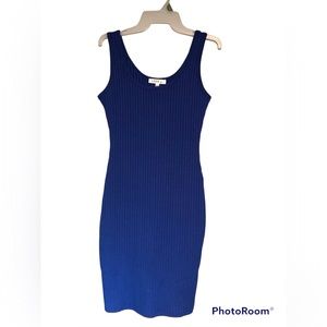 Not for sale. New Love J blue ribbed sleeveless dress. Size S.